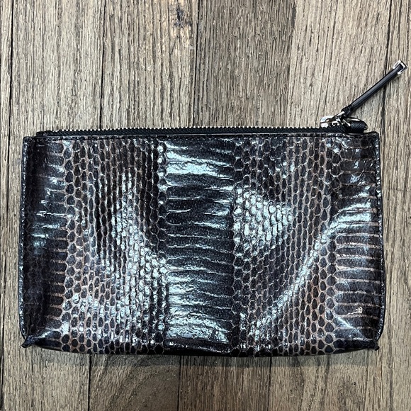 Calvin Klein Black Textured Clutch - Picture 2 of 3